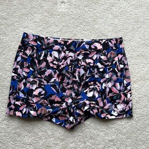 Floral cotton/linen shorts by J. Crew